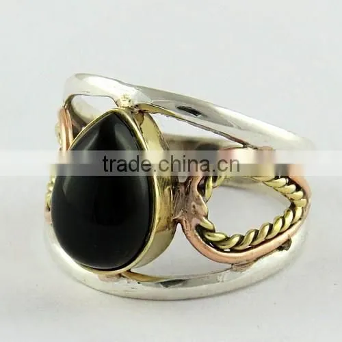 Lovely Black Onyx !! Bezel Setting 925 Sterling Silver Ring, Silver Jewelry Wholesale, 925 Sterling Silver Jewelry photo-3