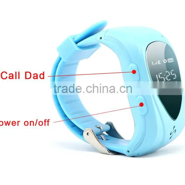 Students Wrist Silicon Water Resistant Location Talking SOS Panic Button Watch GPS Tracking Kids Watch photo-4