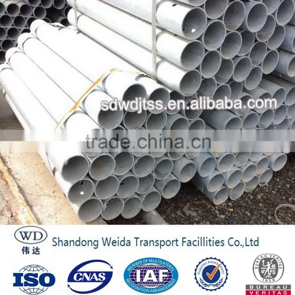 Powder Coating Highway Guard Rail Steel Pipe Post photo-4