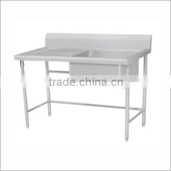 Shentop 2015 Commercial Kitchenware Stainless Steel Single Rinse Table Single Sink Washing Table STSY-01 Outdoor Sink Table photo-2