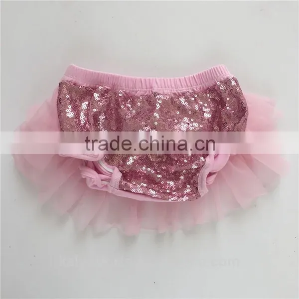 2016 Wholesale Christmas Triple Ruffle Baby Pants Fancy Bloomers in Stock for Kids photo-2