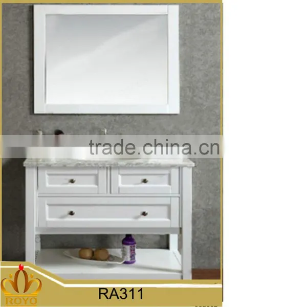 Modern Hung White Waterproof European Style Bathroom Vanity RA311 Supplier's Choice