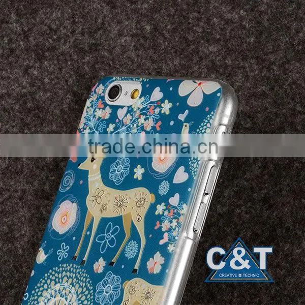 C&T Color Printing Hard PC Plastic Rubber Snap On Cute Phone Cases for IPhone 6s 4.7 Inch photo-4