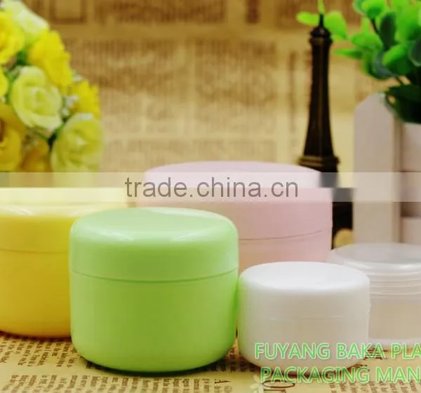 100g Pink Plastic Hair Mask Jar Container With Plastic Lid Cap