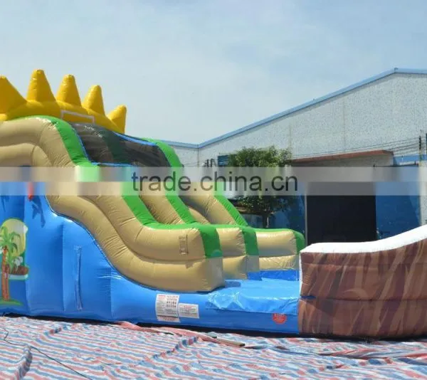 New Design Small Inflatable Water Slide Children Play in Summer photo-3