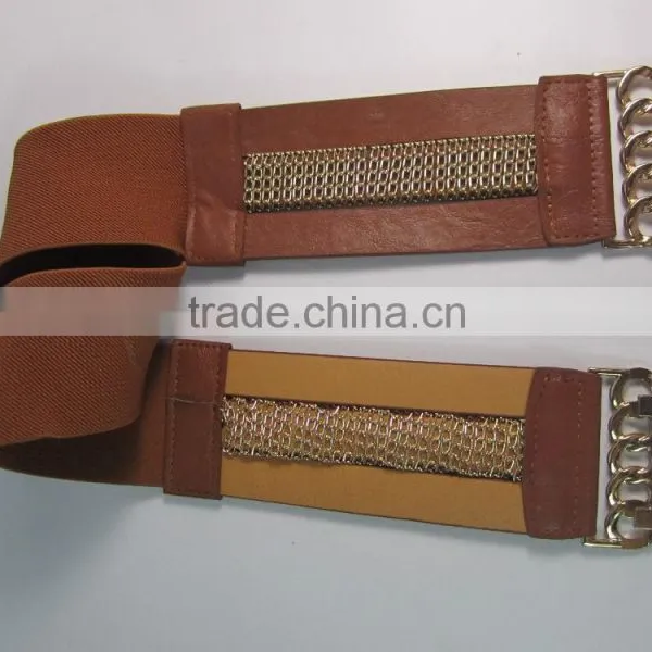 Elastic Chain Decorative Fashion Ladies Belt photo-3