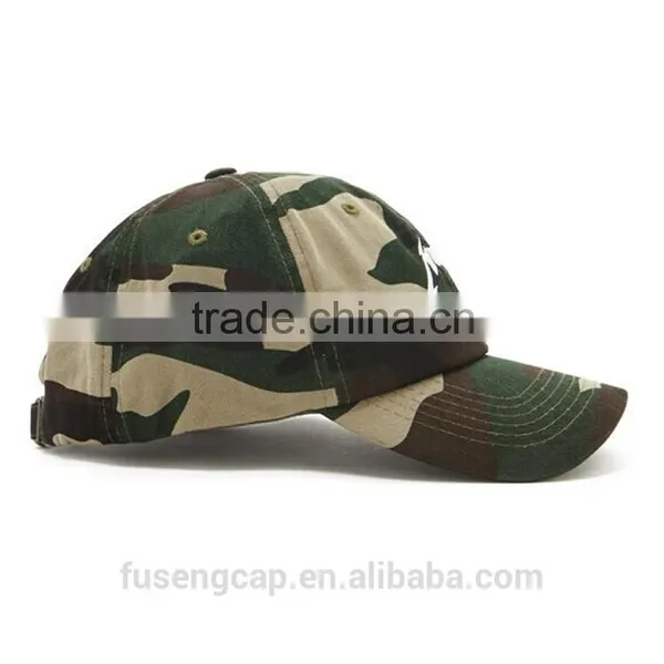 Custom Snapback Cap Raised Embroidered Military Camo Baseball Caps photo-2