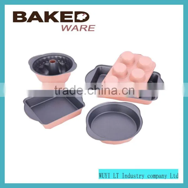 5pcs Bakeware Carbon Steel Cookware Sets Color Cake Baking Tools photo-5