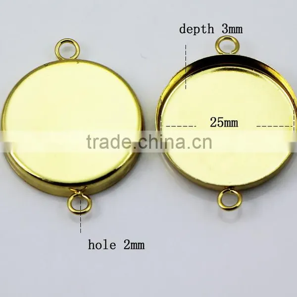 Cheap Price Wholesale Cabochon Pendant /Copper Plated Jewelry Base Pendants For Engraving And Laser photo-2