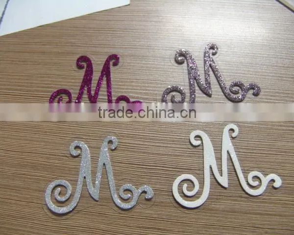 Colored Glitter Letter Number Stickers photo-4