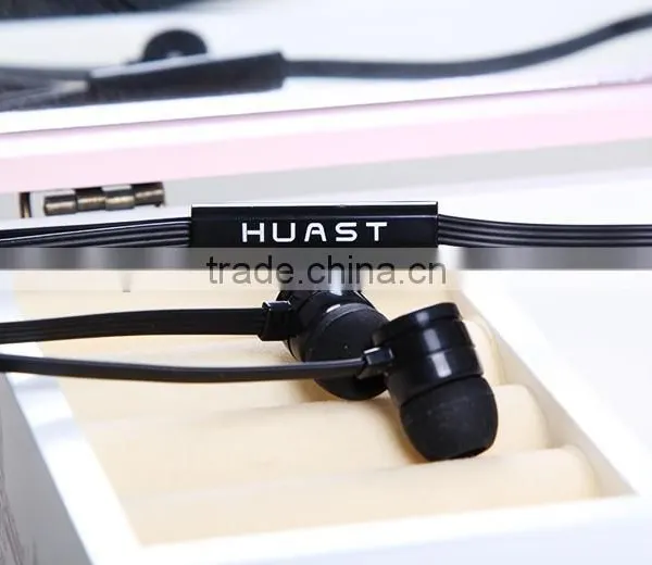 High Quality Sports Style Mobile Phone Custom Made Earphones Flat Cable Headphones photo-6
