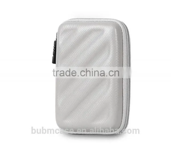 Fashion Bubm PU Silver Mini Digital Storage Bag Usb Headphones Cable Bag Waterproof and it Broke photo-2