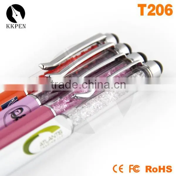 KKPEN 2015 New Model Bling Diamond Shining Crystal Ballpoint Pen/Capacitive Screen Touch Stylus Pen photo-3