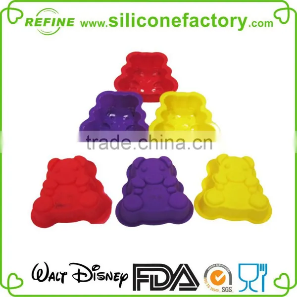 Non-stick Funny Bear Shaped Silicone Cake Mould photo-3