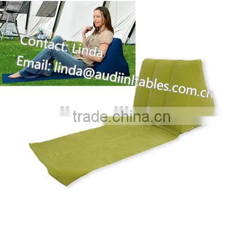 Flocking Wicked Wedge Inflatable Back Pillow Cushion Chair Sun Lounger photo-5