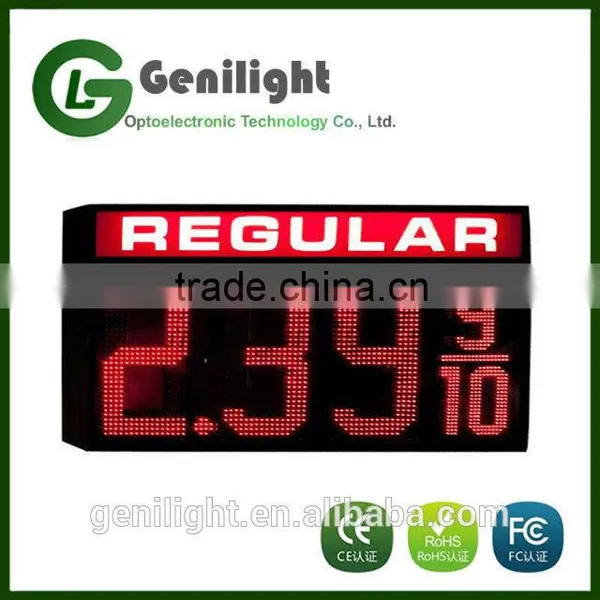 LED Gas Price Changer USA Size 12''Diesel Fuel Green Gas Station Display photo-3