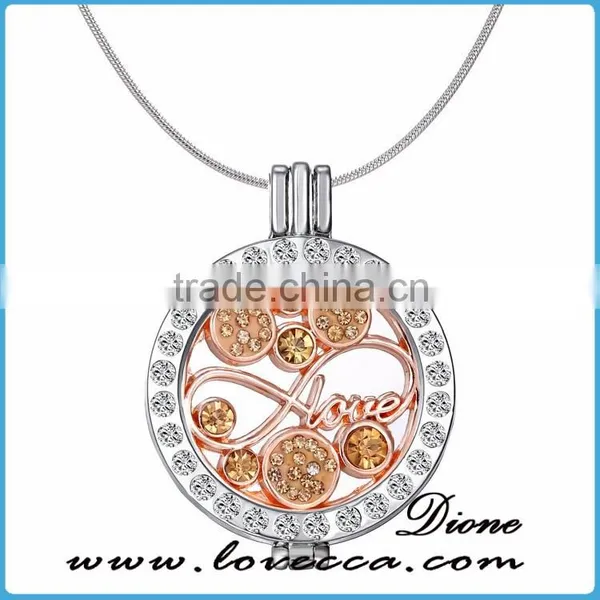 Crazy Hot Custom Stainless Steel DIY Coin Crystal Tree of Life Pendant Fashion Women Necklace Jewelry photo-3