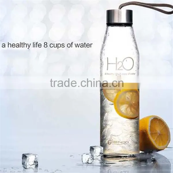 Borosilicate Glass Water Bottle 2016 Promotional Cheap Durable Unbreakable Glass Water Bottle photo-3