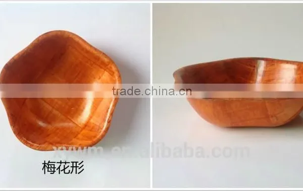 American Woven Woodenware Round Shape Salad Bowl photo-4