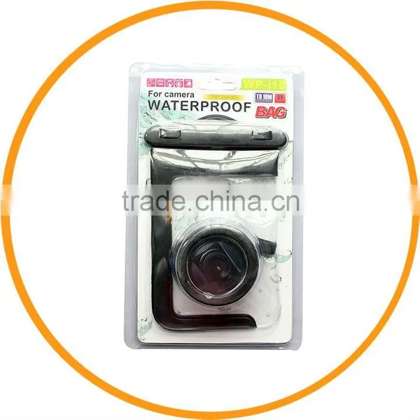 2013 New Camera Waterproof Case Underwater Housing Bag Black From Dailyetech CE ROHS IPX8 Certificate