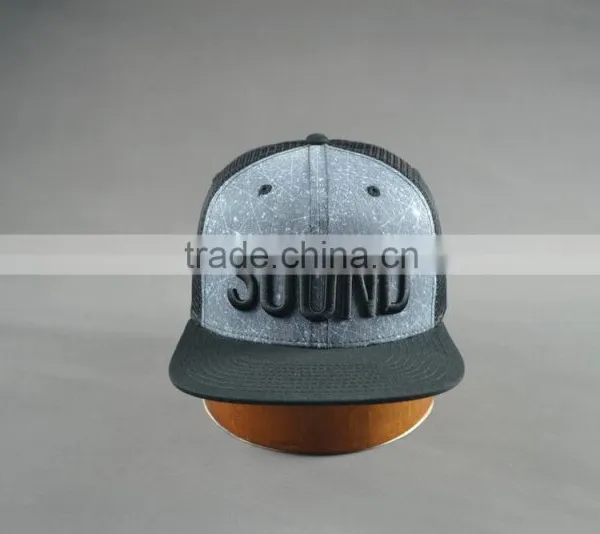 Custom 6-panel Snapback Cap With 3D Embroidery Logo photo-2