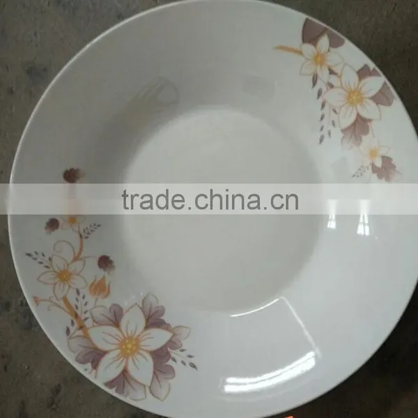 OEM 8inch Cheap Ceramic Soup Plates , Round Edge Decor Soup Plate , Cheap Porcelain Soup Plate to Irap photo-3