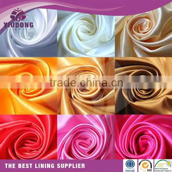 Polyester Taffeta Satin Lining Fabric