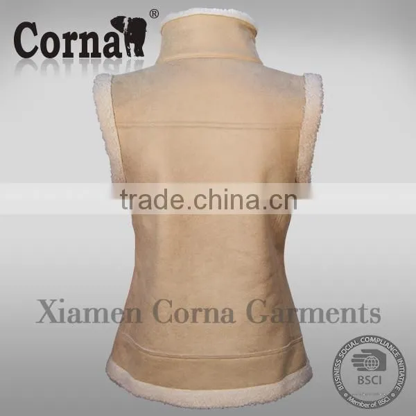 OEM Popular Eco-friendly Wholesale Fleece Vest Sleeveless Polar Fleece Vest photo-3