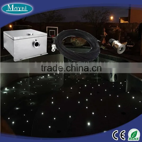 2016 Swimming Pool Led Light End Glow Fiber Optic With Black Sheated and LED Illuminator photo-5