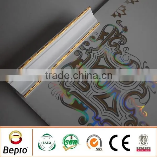PVC Corner Lines With Golden Lines, Plastic Top Corner photo-5