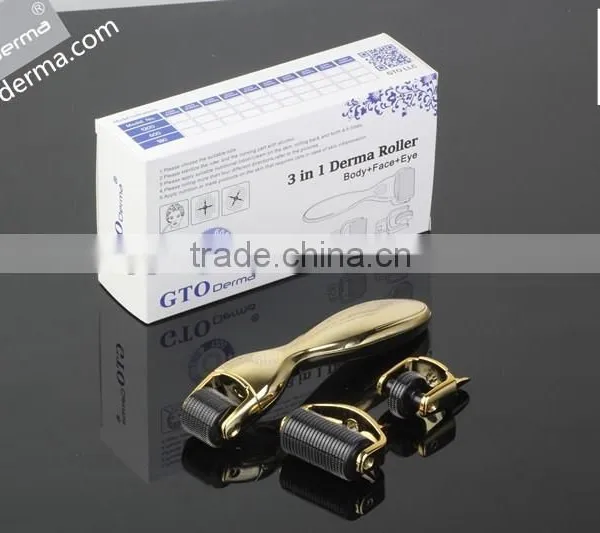 GTO Brand 3 in 1 Body Face Eye Derma Roller CE Approved photo-2