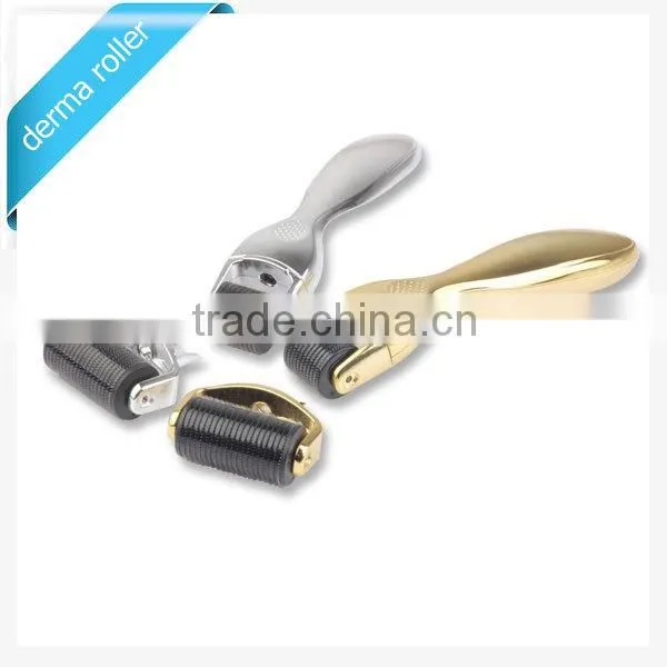 Fine Stainless Steel Micro Needle Derma Roller 1200 Needles Medical Grade Derma Roller Golden/ Sliver Derma Roller With CE photo-3