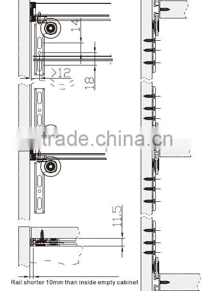 Sliding Door Fittings for Wardrobe Sliding Door photo-2