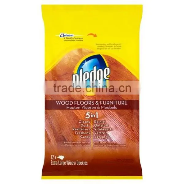Pledge Wet Wipes Wood and Laminate Floors 12 per Pack