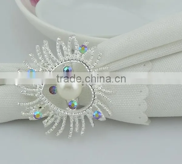 NR026 Bulk Wholesale Jeweled Napkin Ring photo-5