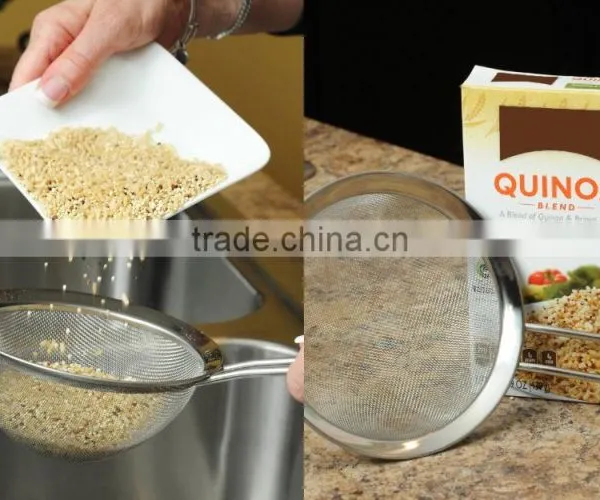 Stainless Steel Fine Tea Mesh Strainer Colander Sieve With Handle for Kitchen Food Rice Vegetable,set of 3 photo-4