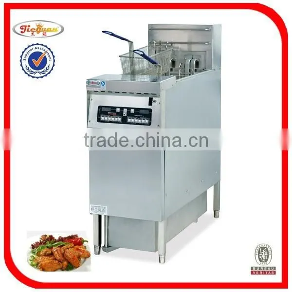 High Quality Vertical 2-tank Computer Fryer 4-basket With Oil Filter Cart DF-30-2A 0086-13632272289 photo-5
