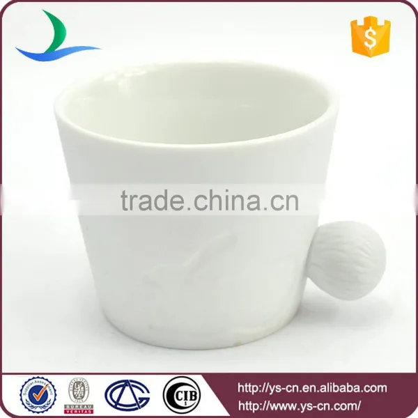 Best Selling Products White Animals Embossed Kids Ceramic Mugs photo-6