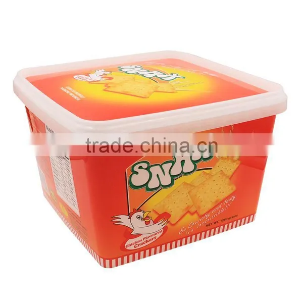 3.5L IML Plastic Cookie Box /Biscuit Container,Certificate Pet Food Containers photo-4