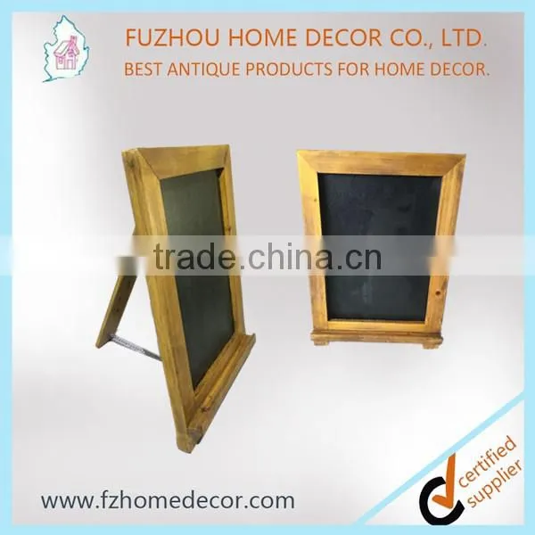 Liquid and Traditional Chalk Double Side Wooden Folding Blackboard With Stand photo-3