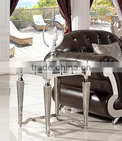 D002 Living Room Furniture Modern Corner Table Glass Corner Table photo-6