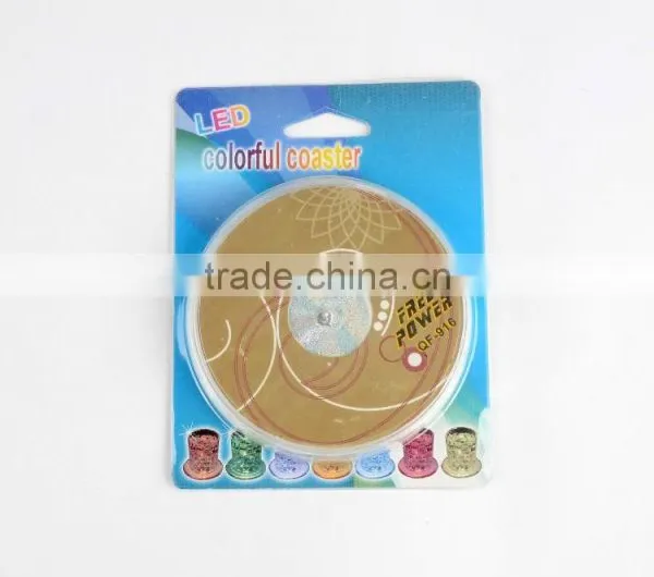 2016 New Product Promotional Led Coaster/ Led Sticker Coaster for the Party/events photo-5