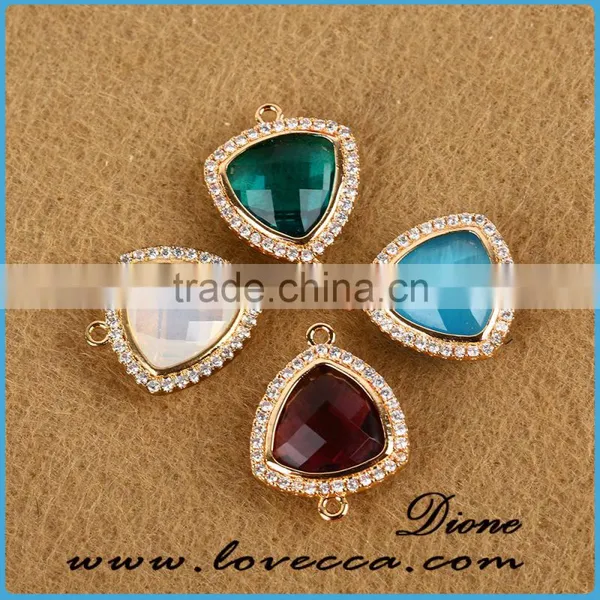 Decorative DIY Glass Stone Jewelry Facted Colored Glass Cut Stones photo-2