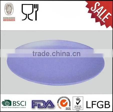 Round Melamine Dinner Plate Solid Color Dinnerware photo-3