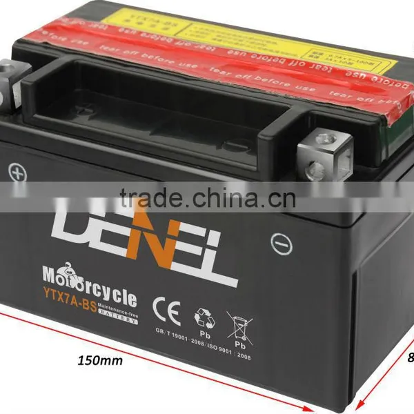Ytx7a-bs Dry-charged Maintenance Free Motorcycle Battery photo-2