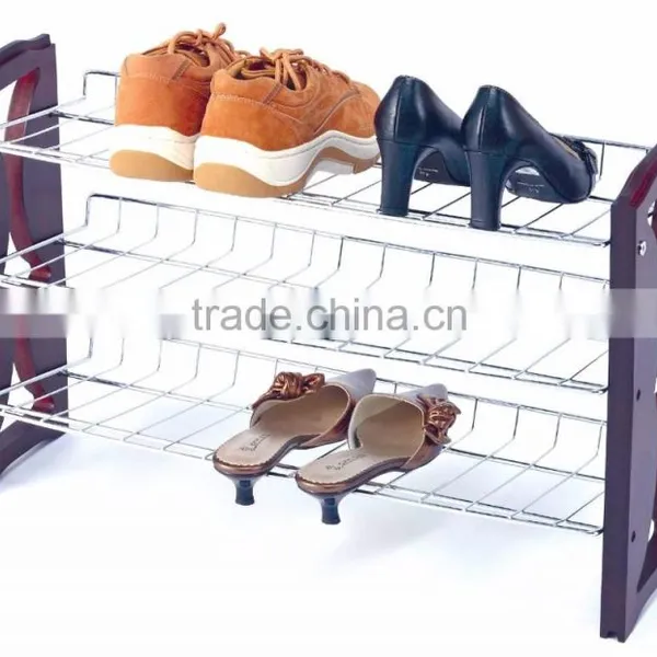Home Furniture Shoe Storage Rack, 2 Tier Metal Shoe Shelves photo-2