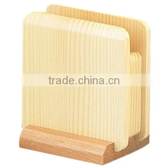 High Quality Wooden Napkin Holder Wooden Paper Holder Stand Made in Japan photo-2