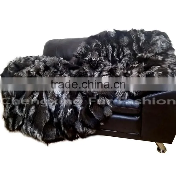 CX-D-89 Genuine Fox Fur Carpets and Rugs in Living Room Carpet Fur Rug photo-6