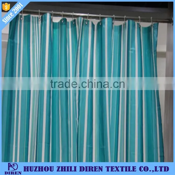 2017 High Quality Fashionable PVEA Stripe Shower Curtain photo-2