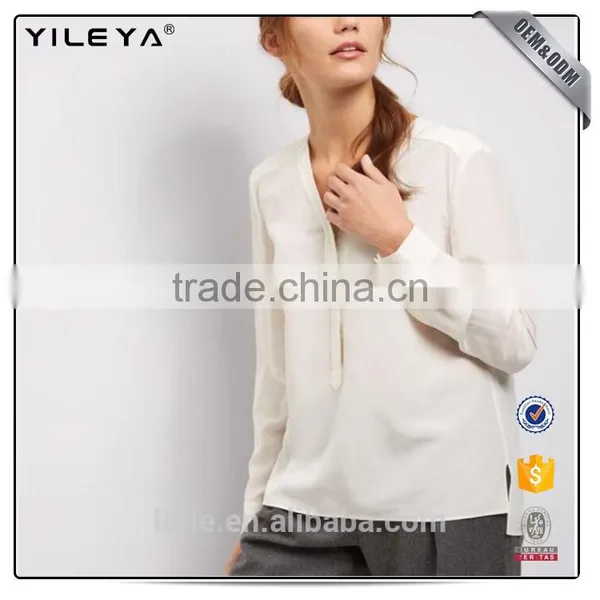 Latesed Women Chiffon Blouse Sexy Collar Blouse photo-3